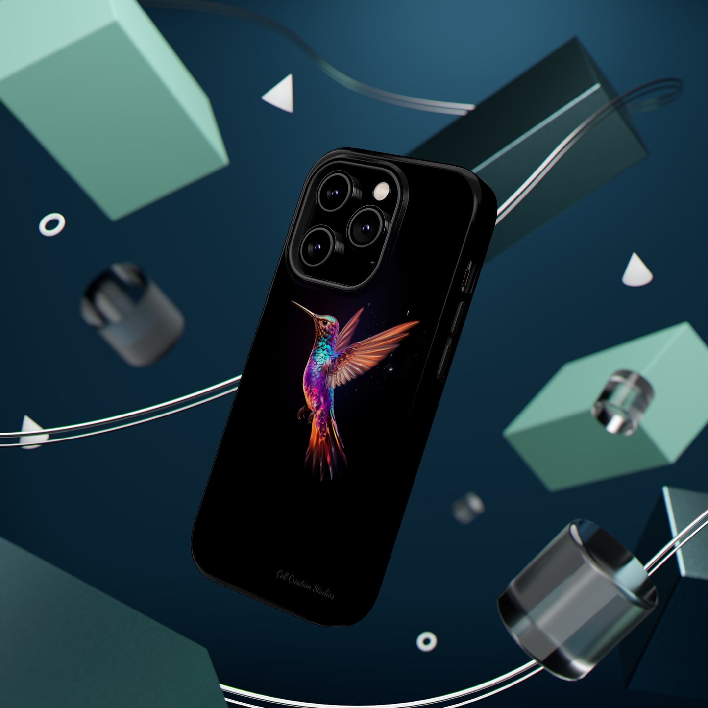 Introducing the "Enchanted Hummingbird" Cell Phone Case – Elegance Meets Nature -MagSafe Tough Cases