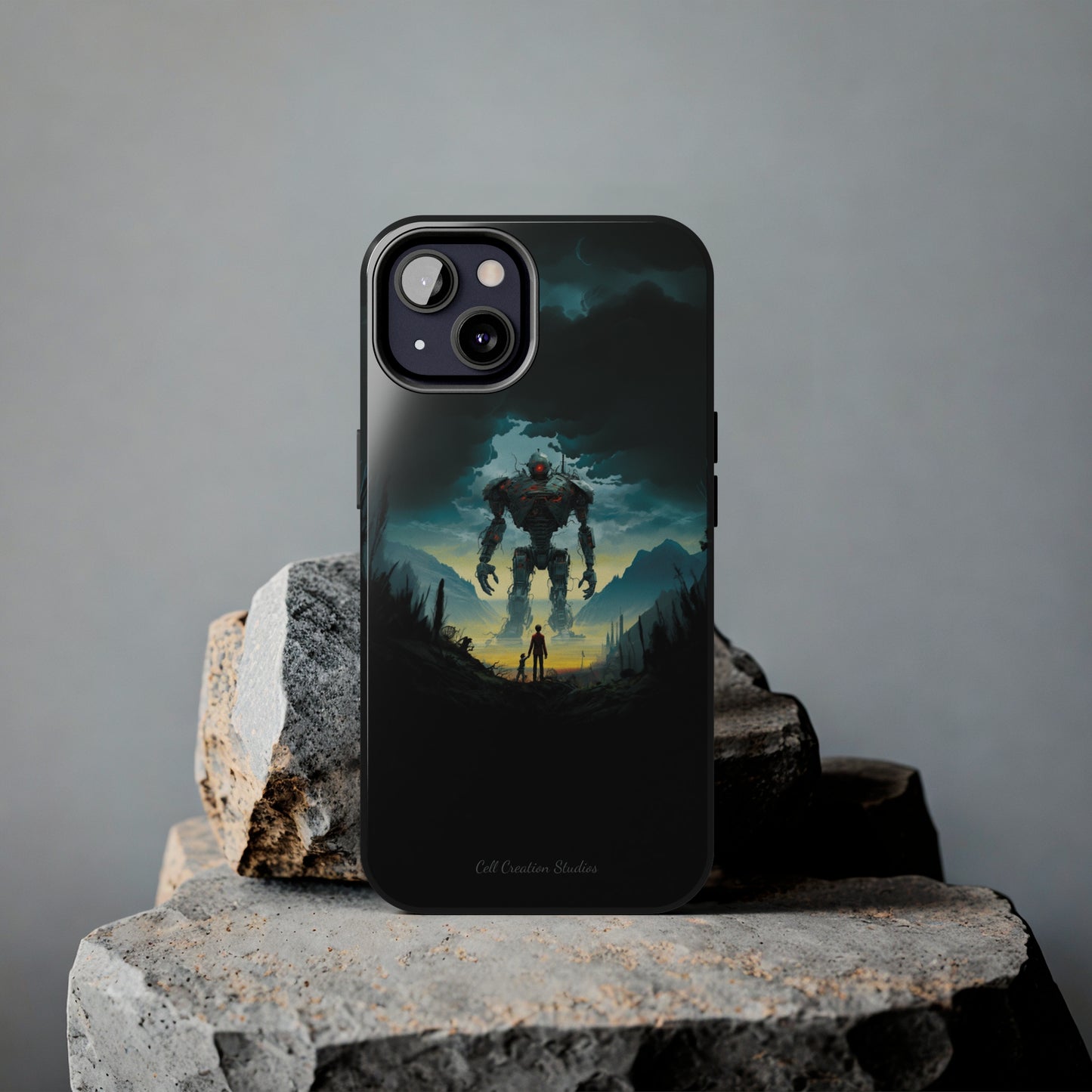 Introducing the "Rising Titan" Cell Phone Case – Witness the Astonishing Emergence of a Giant Robot! -Tough Phone Cases