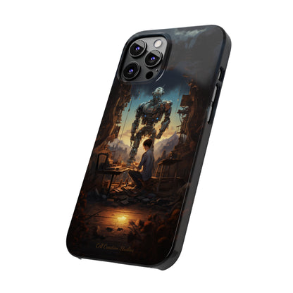 Introducing the "Mechanical Bond" Cell Phone Case – Witness a Captivating Moment of Giant Robot and Boy -Slim Phone Cases