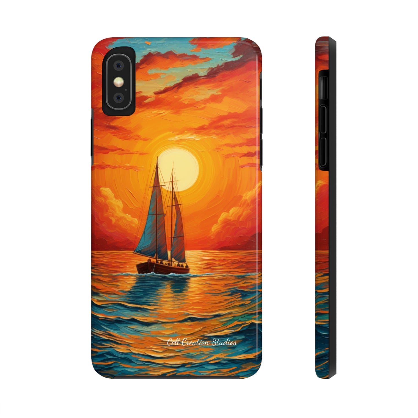 "Sailboat Sunset" -Tough iPhone Cases