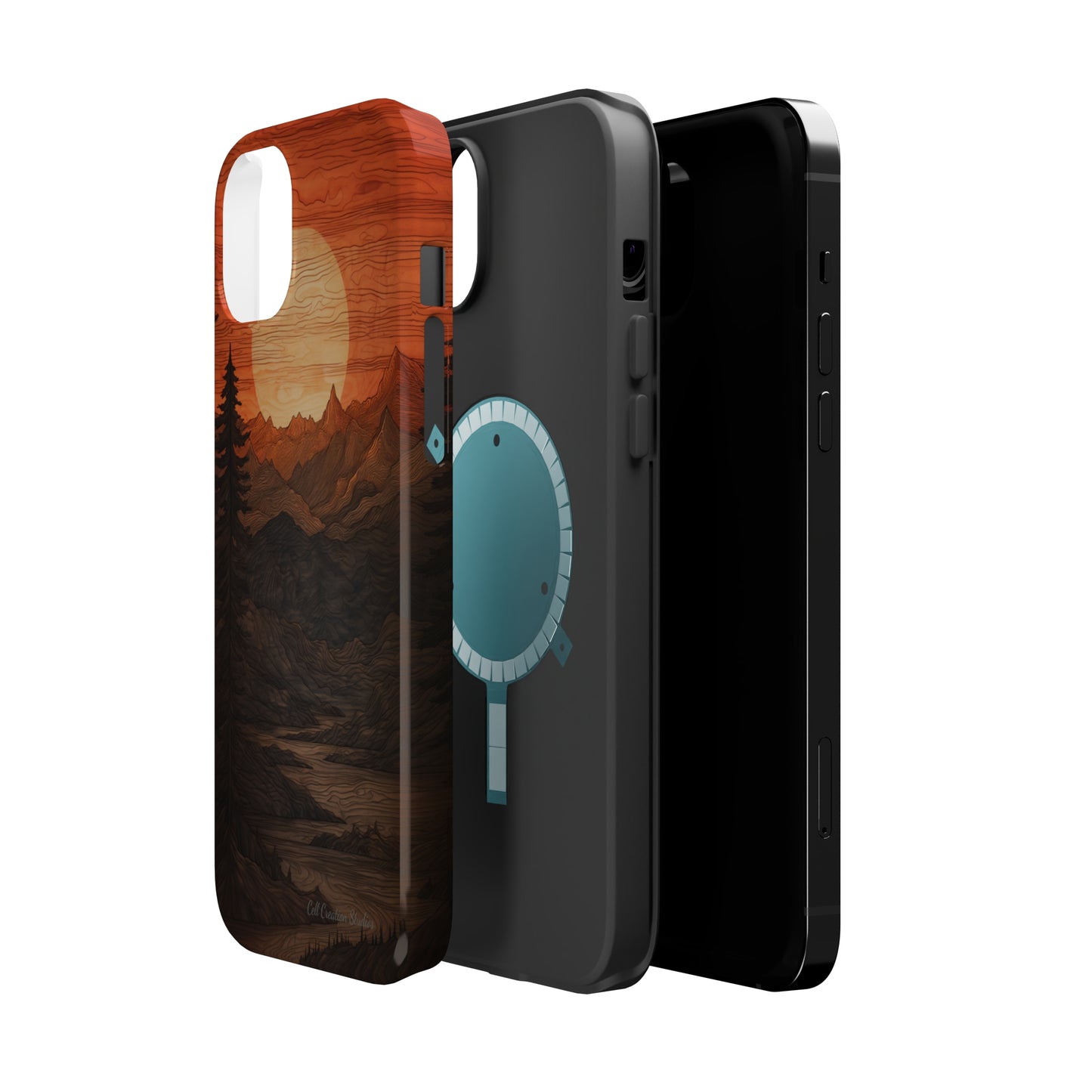 The "Sunset Mountains" Phone Case -MagSafe Tough Cases