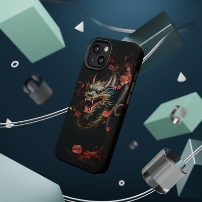 Introducing the "Mystical Japanese Dragon" Cell Phone Case – Unleash the Dragon's Power -MagSafe Tough Cases