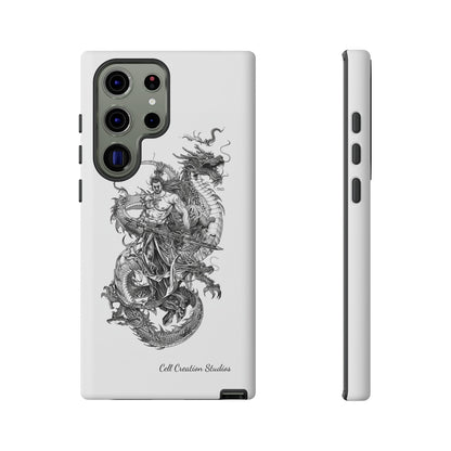 "Samurai and Dragon Sketch" -Tough Samsung Galaxy Cases