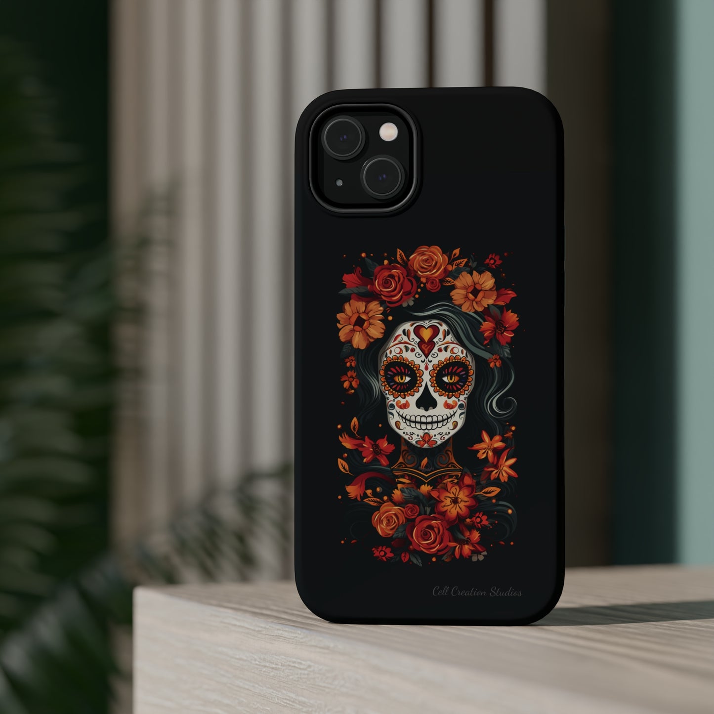 Introducing the "Day of the Dead Fiesta" Cell Phone Case – Celebrate Life in Style -MagSafe Tough Cases