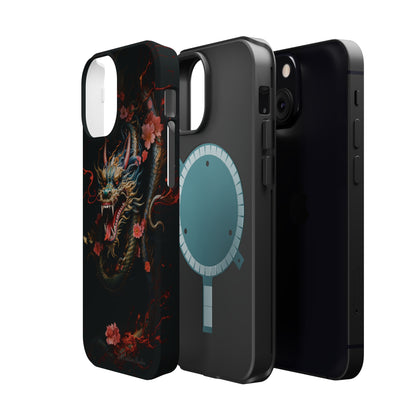 Introducing the "Mystical Japanese Dragon" Cell Phone Case – Unleash the Dragon's Power -MagSafe Tough Cases