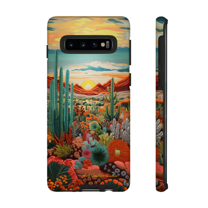 "Desert Bloom Embroidery" -Tough Samsung Cases