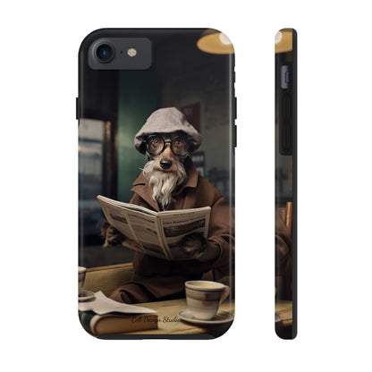 Introducing the "Canine Scholar" Cell Phone Case – Where Canine Meets Wisdom. -Tough Phone Cases