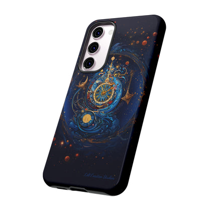 "Cosmic Clock Elegance" -Tough Samsung Phone Cases