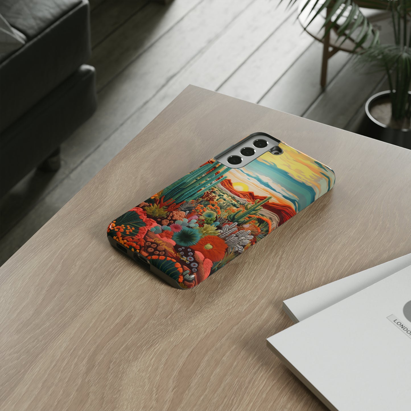 "Desert Bloom Embroidery" -Tough Samsung Cases