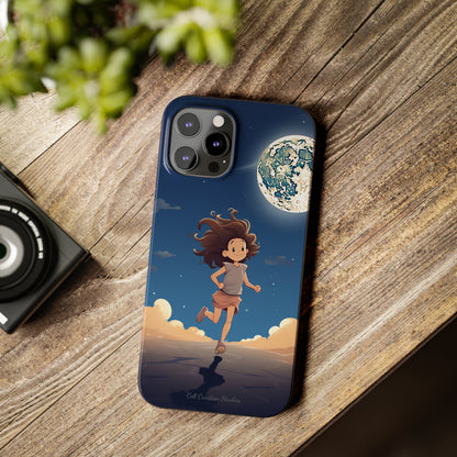 Introducing the "Moonlit Runner" Cell Phone Case – Embrace Adventure with a Captivating Moonlit Design -Slim Phone Cases