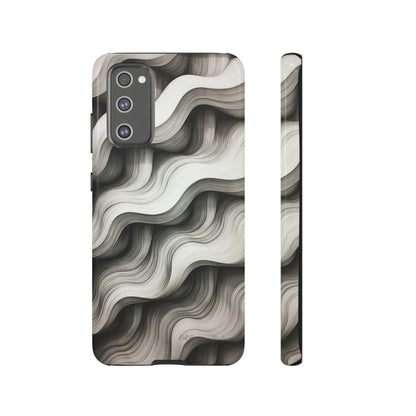 The "Geometric Waves" Cell Phone Case -Tough Cases