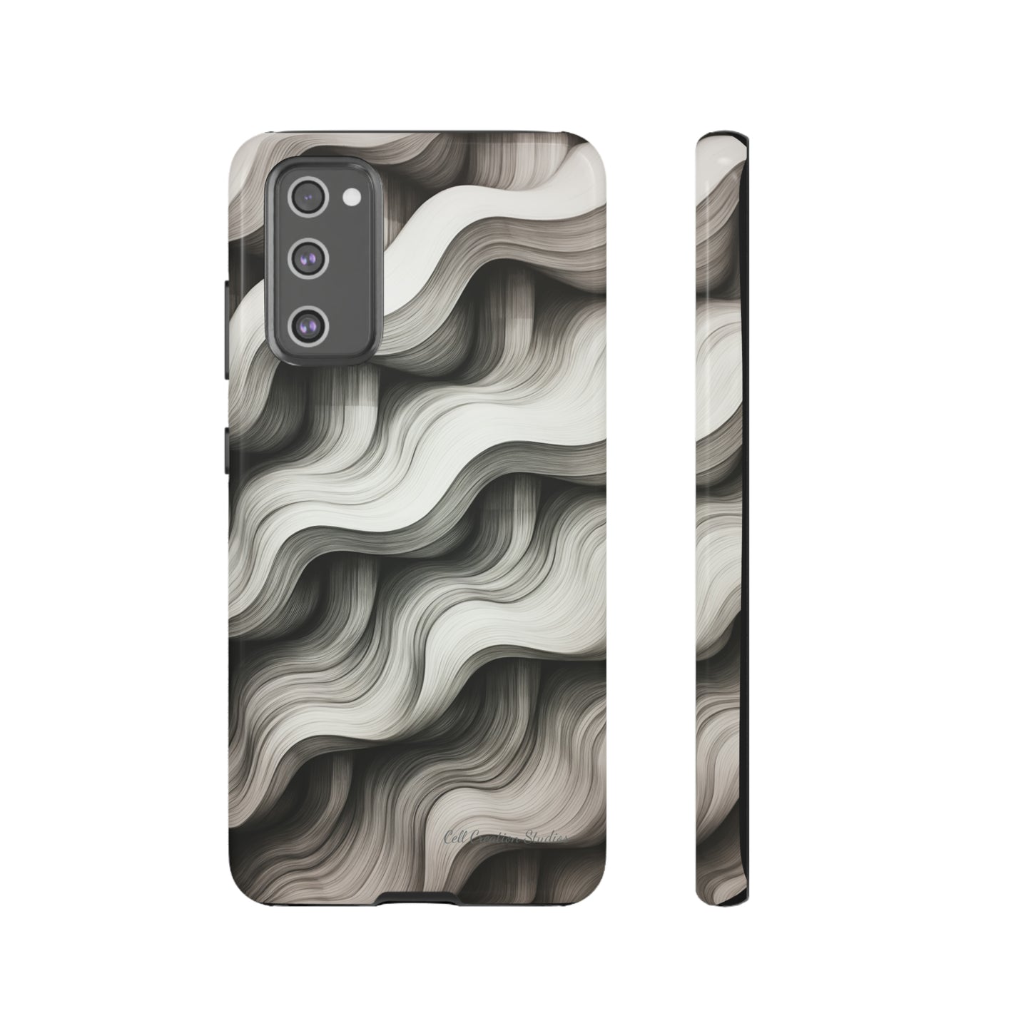 The "Geometric Waves" Cell Phone Case -Tough Cases