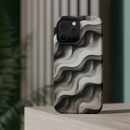 The "Geometric Waves" Cell Phone Case -MagSafe Tough Cases