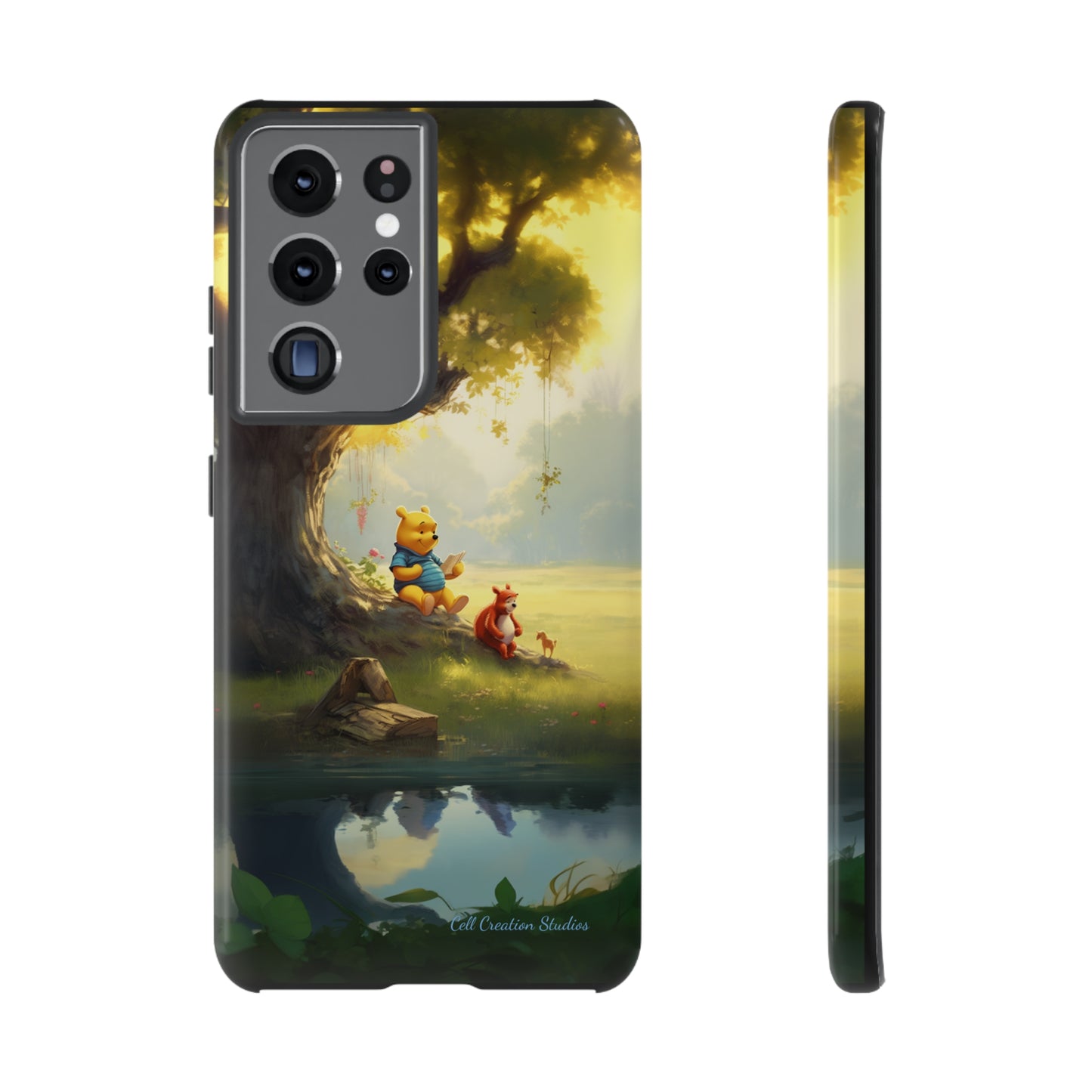 Introducing the "Winnie-The-Pooh Storytime" Cell Phone Case – A Nostalgic Journey with Friends -Tough Cases