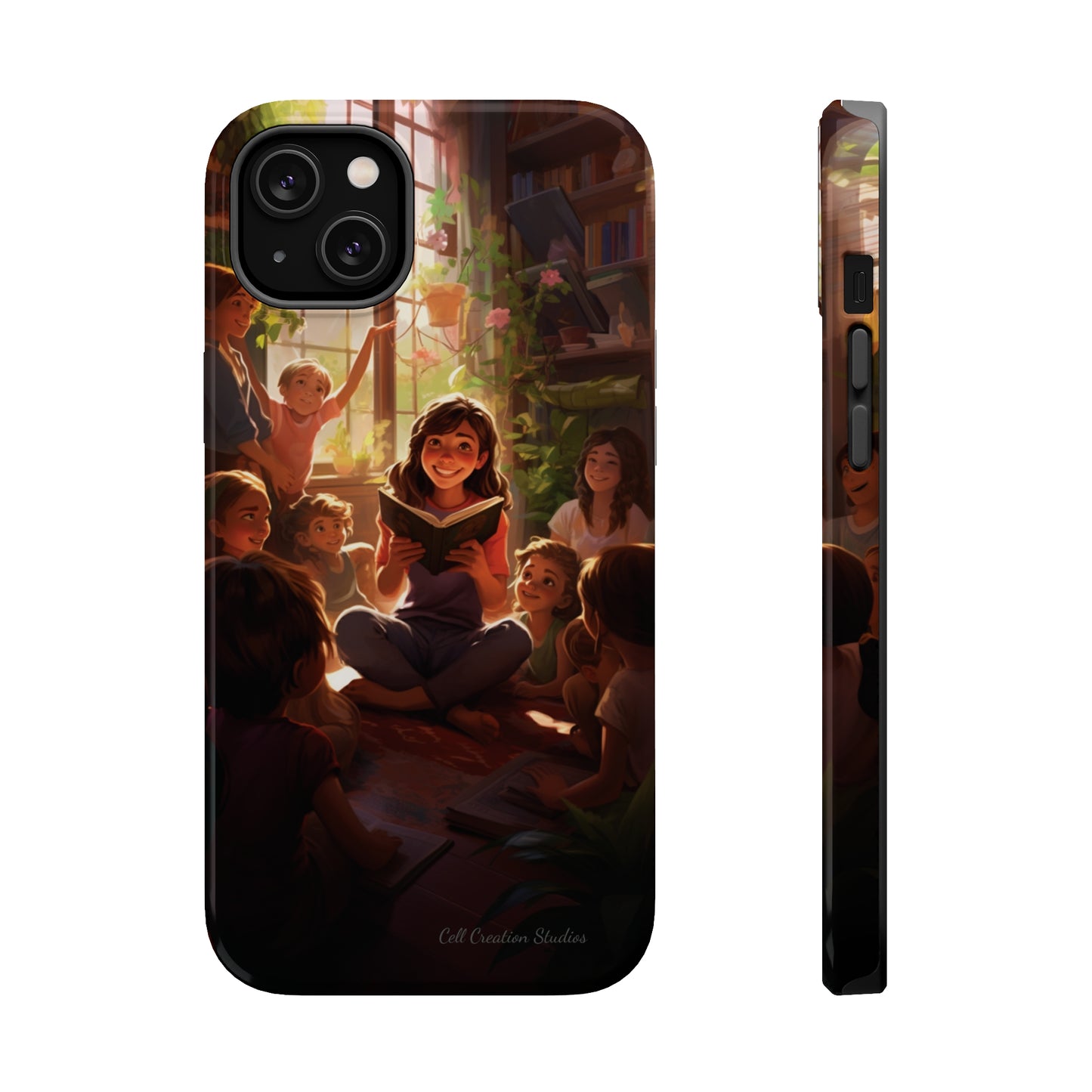 Introducing the "Inspiring Teacher's Tale" Cell Phone Case – Capture the Joy of Storytime -MagSafe Tough Cases