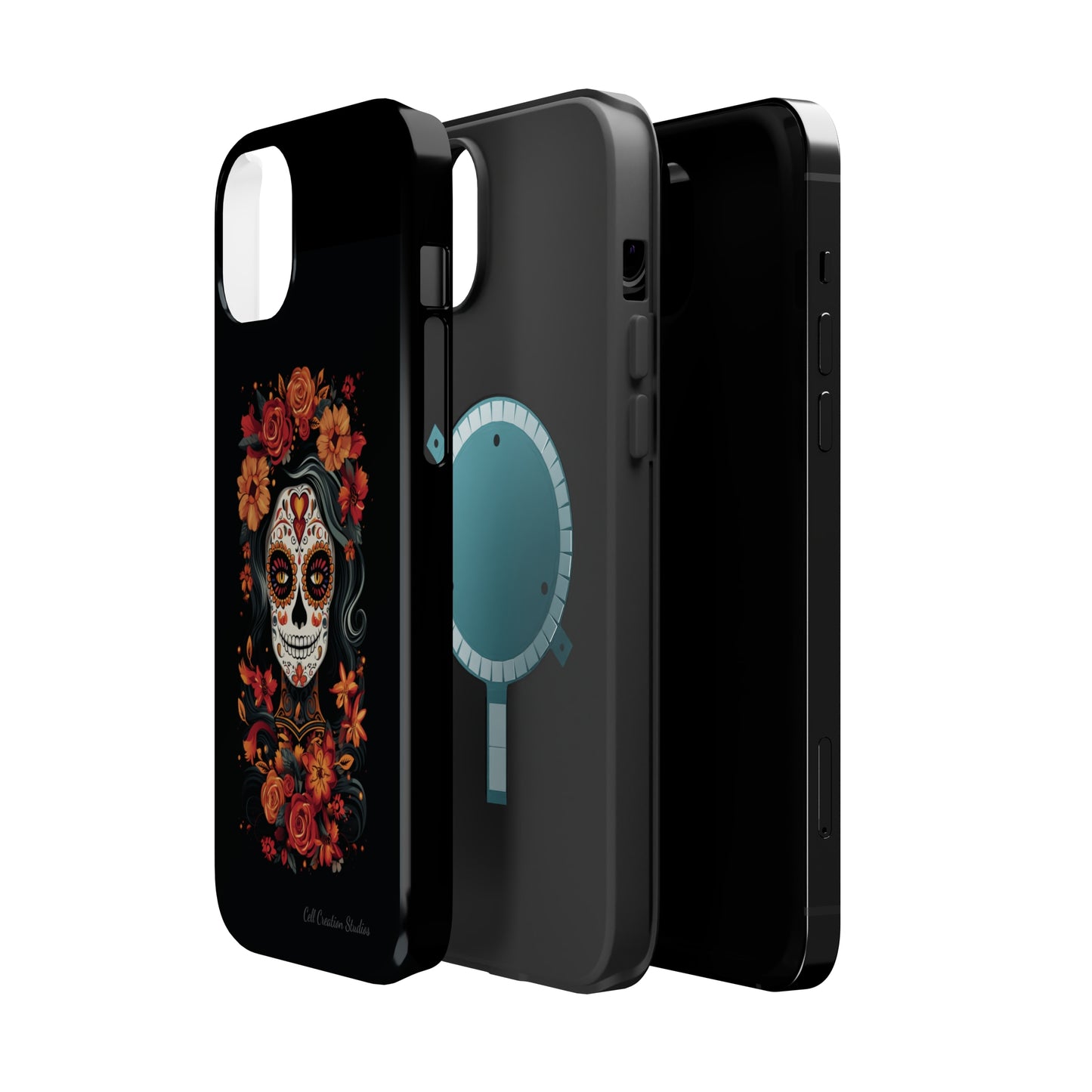 Introducing the "Day of the Dead Fiesta" Cell Phone Case – Celebrate Life in Style -MagSafe Tough Cases