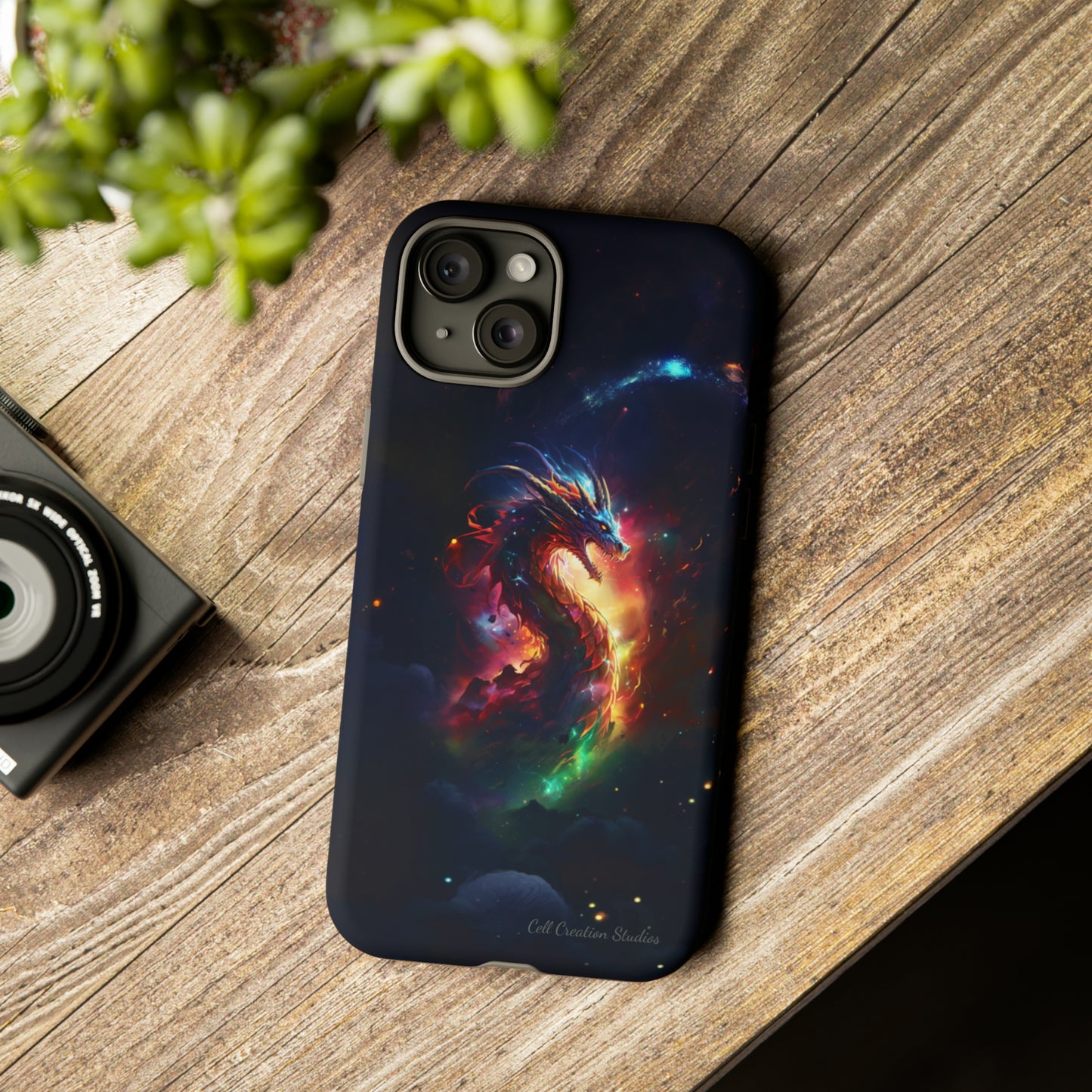 "Cosmic Dragon Unleashed" -Tough iPhone Cases