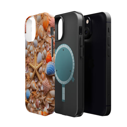 "Seaside Serenity Phone Case: Starfish and Seashells" -MagSafe Tough Cases