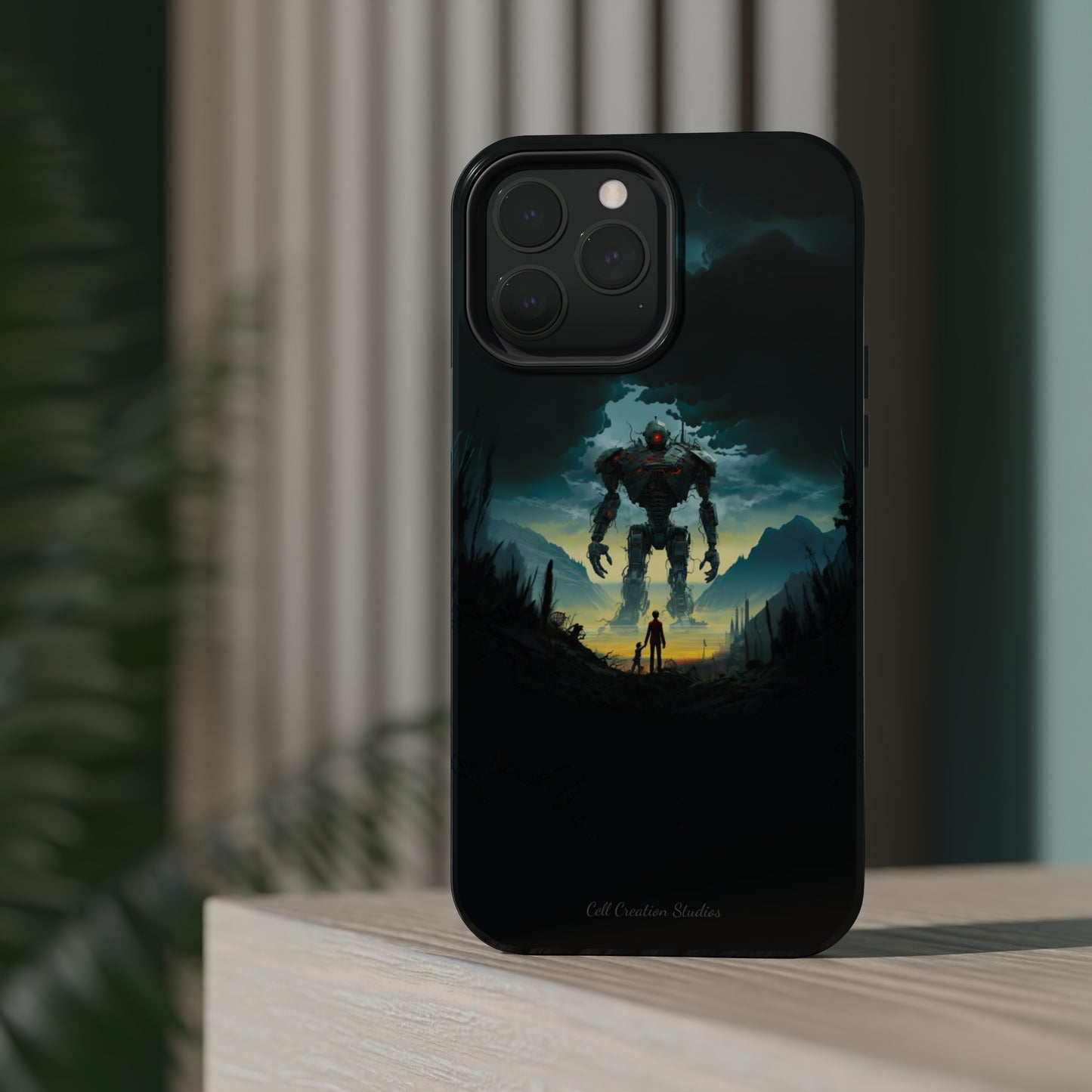 Introducing the "Rising Titan" Cell Phone Case – Witness the Astonishing Emergence of a Giant Robot! -MagSafe Tough Cases