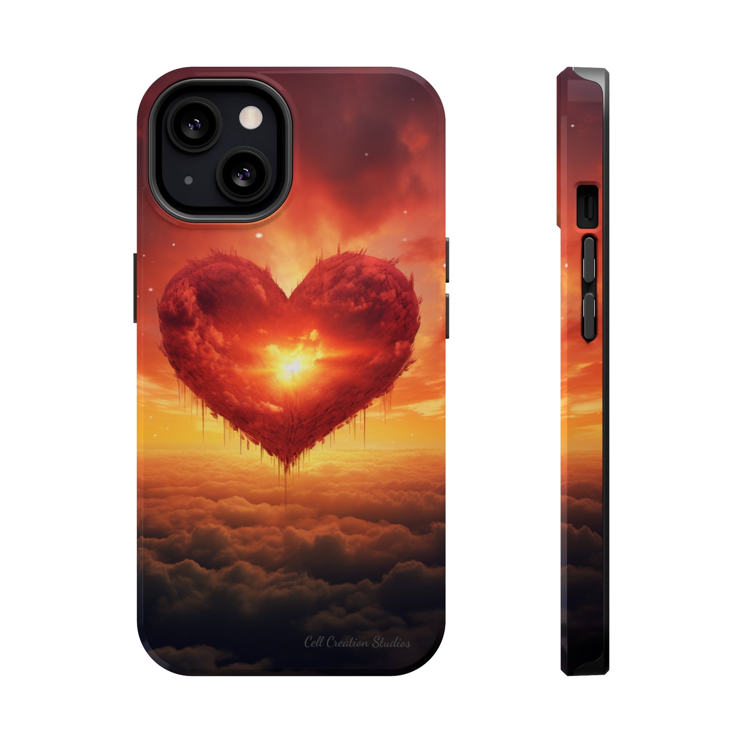 Introducing the "Sky-Heart Radiance" Cell Phone Case – Carry Love's Glow Everywhere You Go -MagSafe Tough Cases