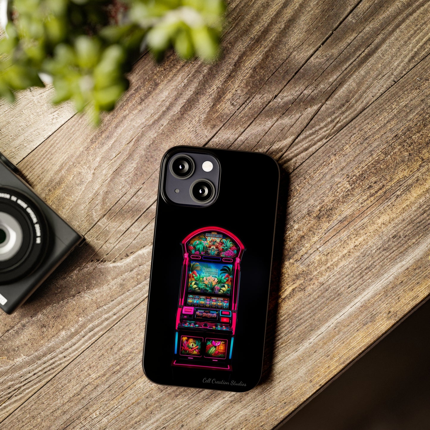 Introducing the "Vibrant Slot Frenzy" Cell Phone Case – Experience the Thrill of Colors and Luck -Slim Phone Cases