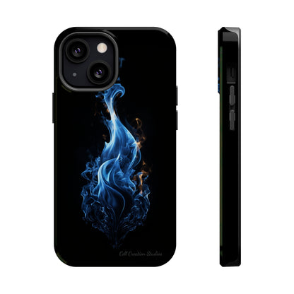 "Blue Flame" Phone Case: Ignite Your Style with Fiery Elegance -MagSafe Tough Cases