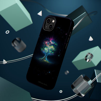 Introducing the "Holographic Tree of Life" Cell Phone Case – A Visionary Blend of Art and Technology -MagSafe Tough Cases