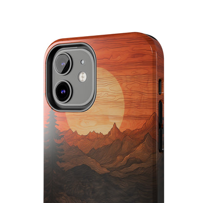 The "Sunset Mountains" Phone Case -Tough Phone Cases