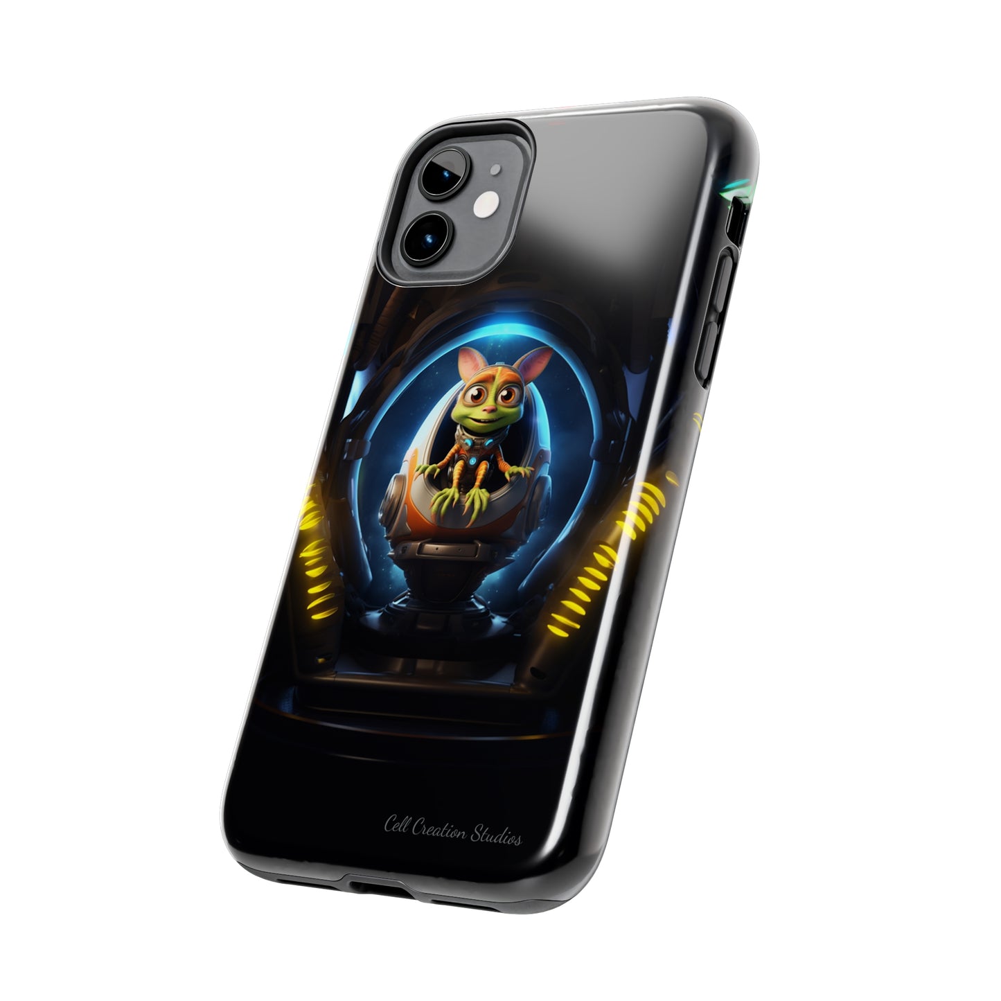 The "Galactic Explorer Alien Spaceship" Phone Case -Tough Phone Cases