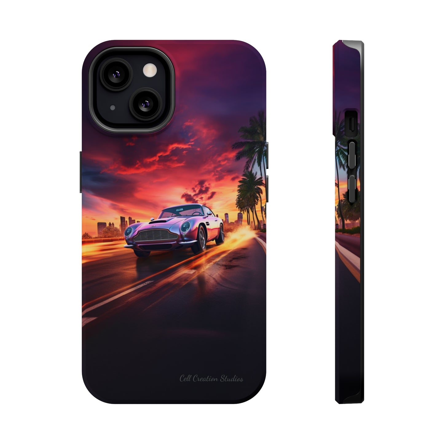 "Silver Aston Martin Racing" -MagSafe Tough iPhone Cases