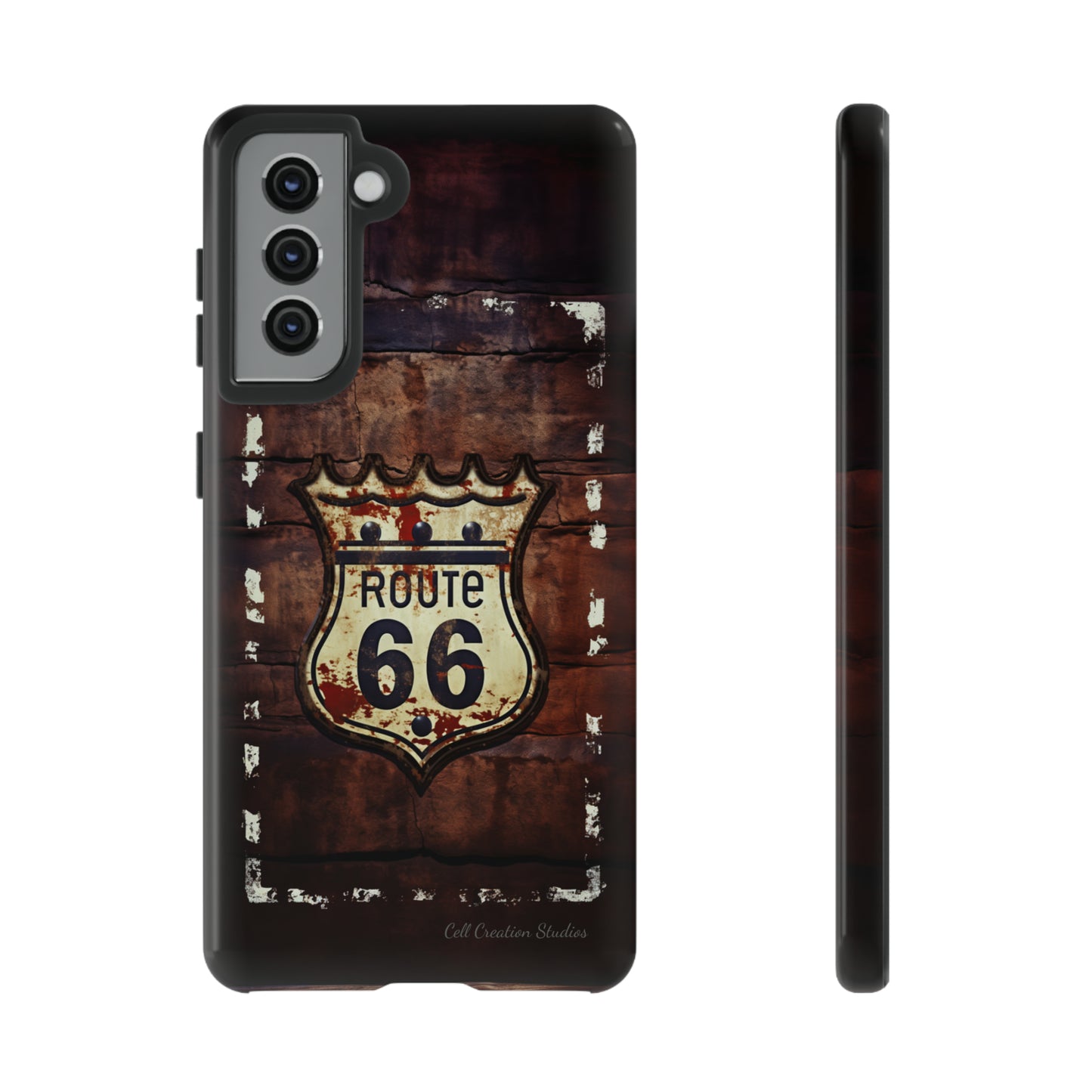 "Retro Route 66" Phone Case -Tough Cases