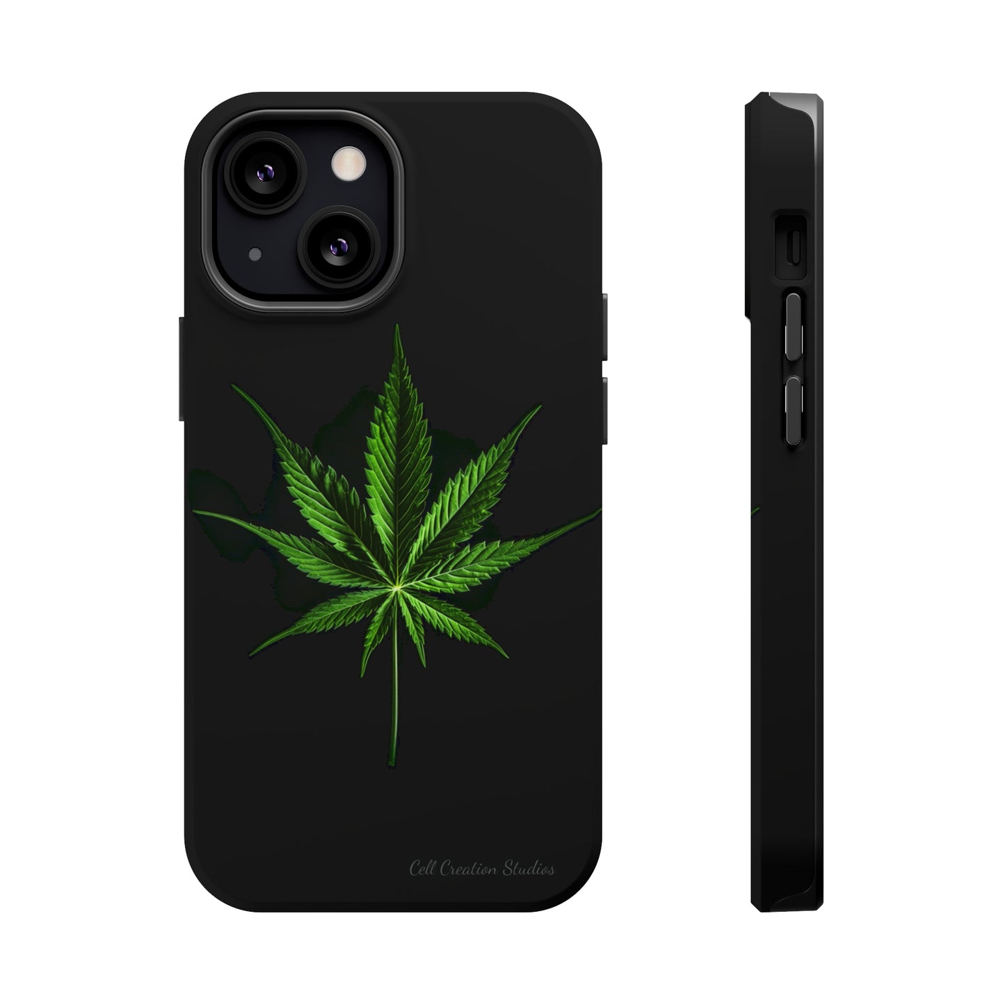 "Cannabis Chic" Marijuana Leaf Phone Case -MagSafe Tough Cases