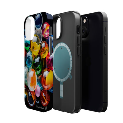 Introducing the "Vibrant Marbles Mosaic" Cell Phone Case – Carry a Kaleidoscope of Colors! -MagSafe Tough Cases