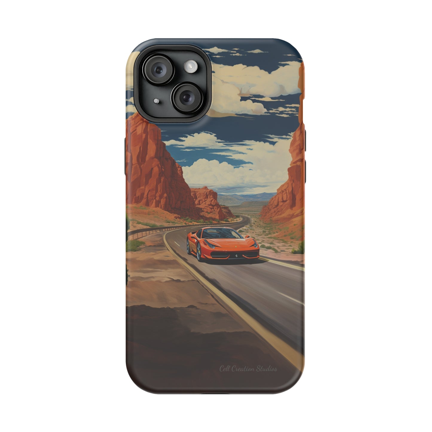 "Desert Racer Ferrari Edition" -MagSafe Tough iPhone Cases