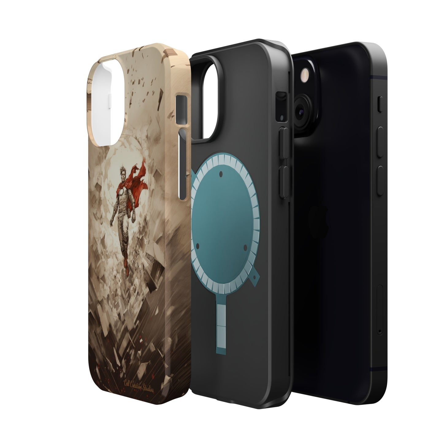 Introducing the "Heroic Guardian" Cell Phone Case – Unleash Your Inner Superhero with Captivating Design -MagSafe Tough Cases