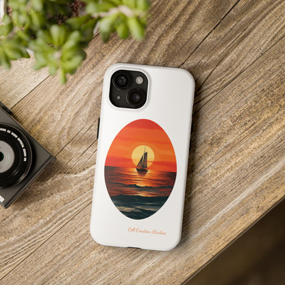 "Sailboat Sunset Serenity" -Tough iPhone Cases