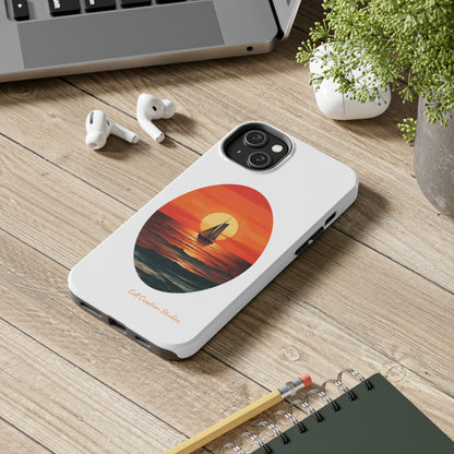 "Sailboat Sunset Serenity" -Tough iPhone Cases