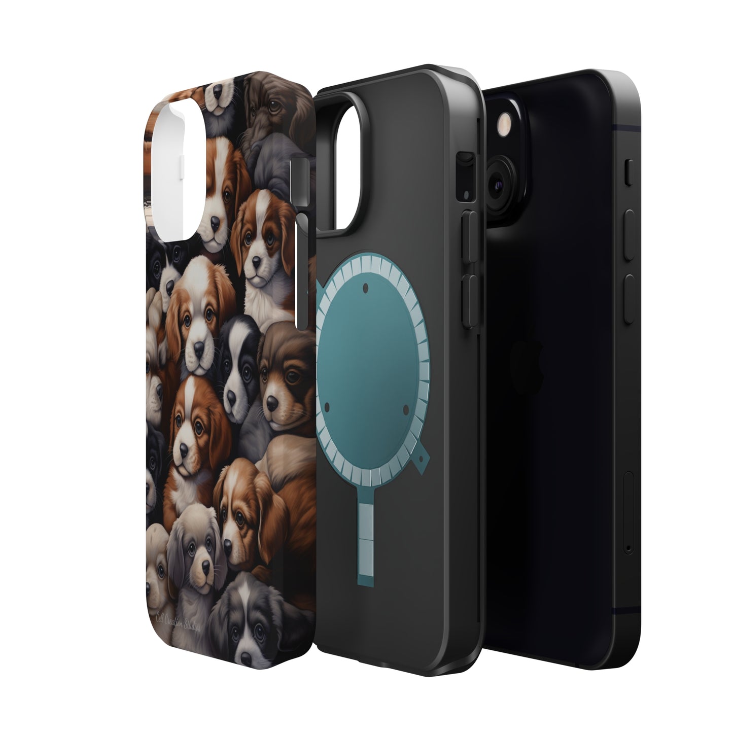 "Puppy Pile" Cuddles Phone Case -MagSafe Tough Cases