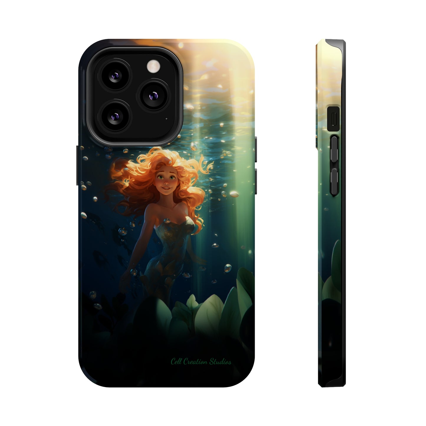 Dive into Enchantment with Our "Ariel Little Mermaid" Phone Case -MagSafe Tough Cases