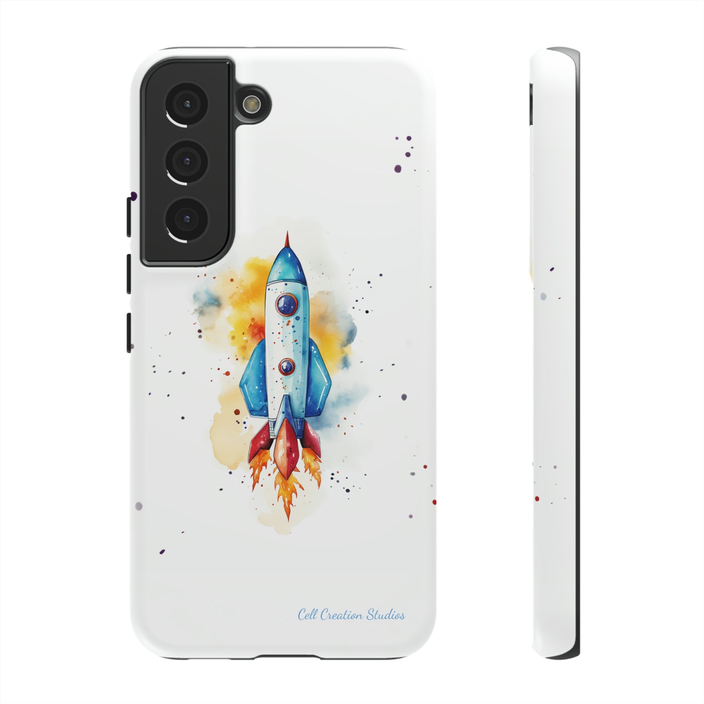 Introducing our "Cosmic Rocket" Cell Phone Case – Where Style Meets Adventure -Tough Cases