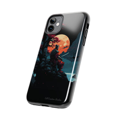 Introducing the "Moonlit Samurai Serenity" Cell Phone Case – Embrace Elegance and Strength -Tough Phone Cases