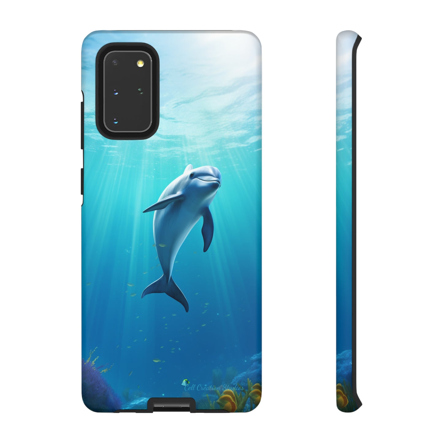 The "Dolphin Serenity" -Tough Samsung Phone Cases