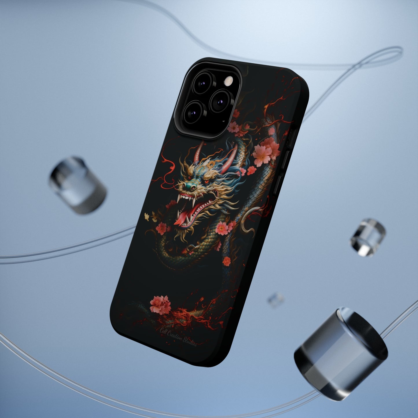 Introducing the "Mystical Japanese Dragon" Cell Phone Case – Unleash the Dragon's Power -MagSafe Tough Cases