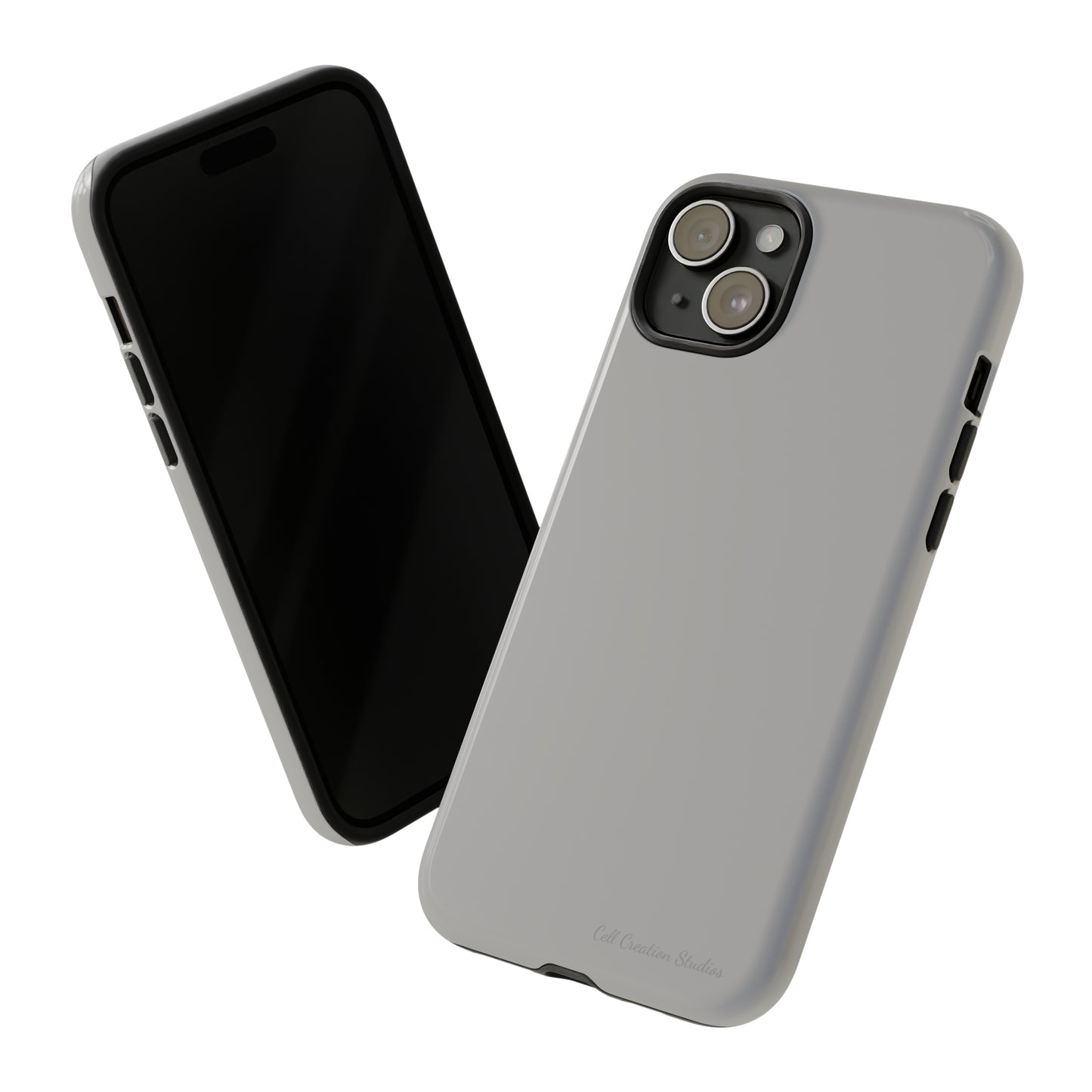 "Sleek Silver Essence" -Tough iPhone Cases