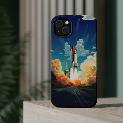 Introducing the "NASA Space Shuttle Launch" Cell Phone Case - Elevate Your Style to New Heights -MagSafe Tough Cases