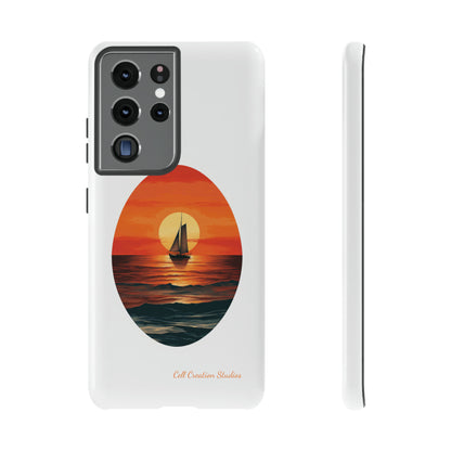 "Sailboat Sunset Serenity" -Tough Samsung Cases