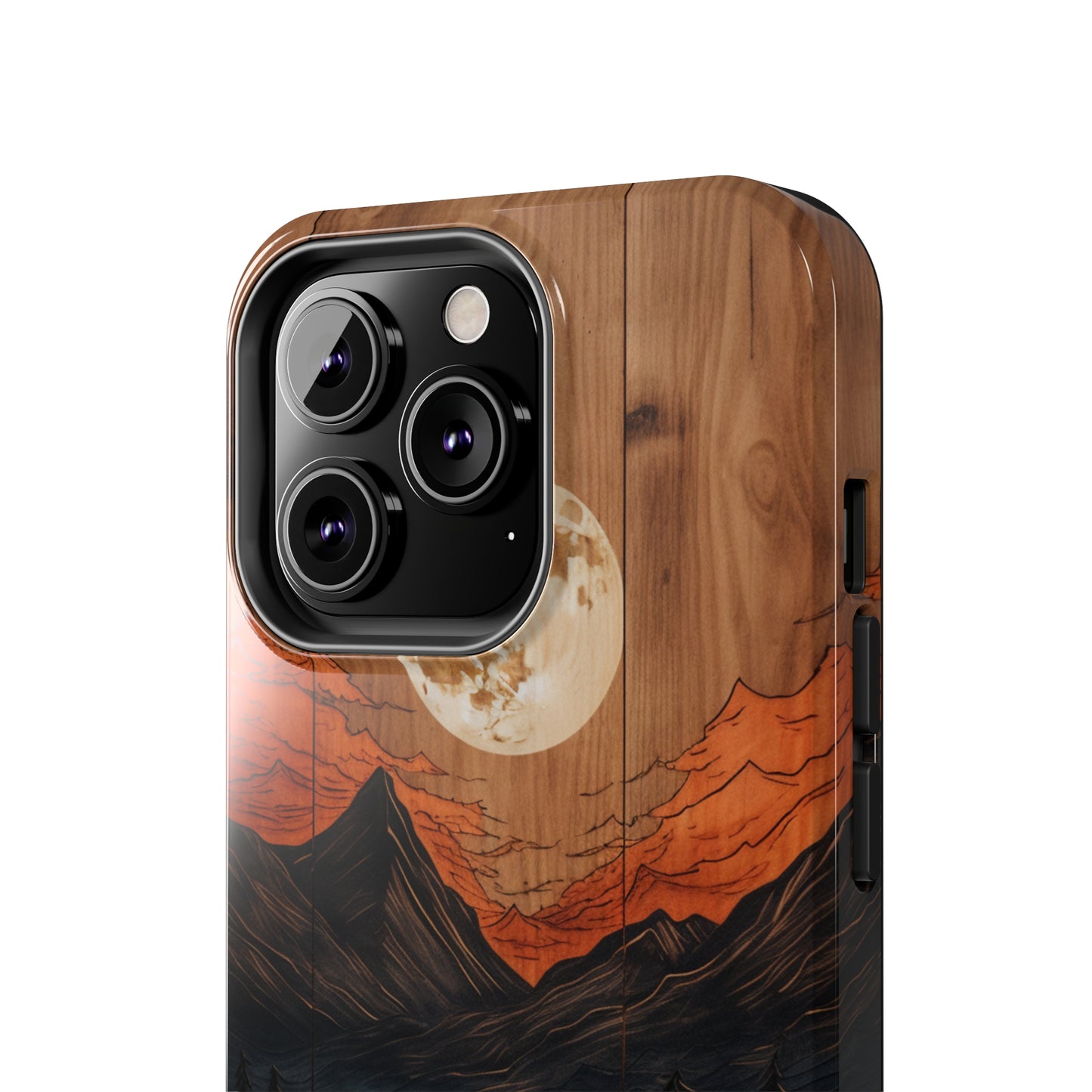 "Elevate Your Style with the Mountain Moonlight Phone Case" -Tough Phone Cases