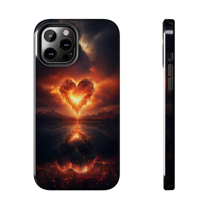 Introducing the "Flaming Heart" Cell Phone Case – Ignite Your Passion! -Tough Phone Cases