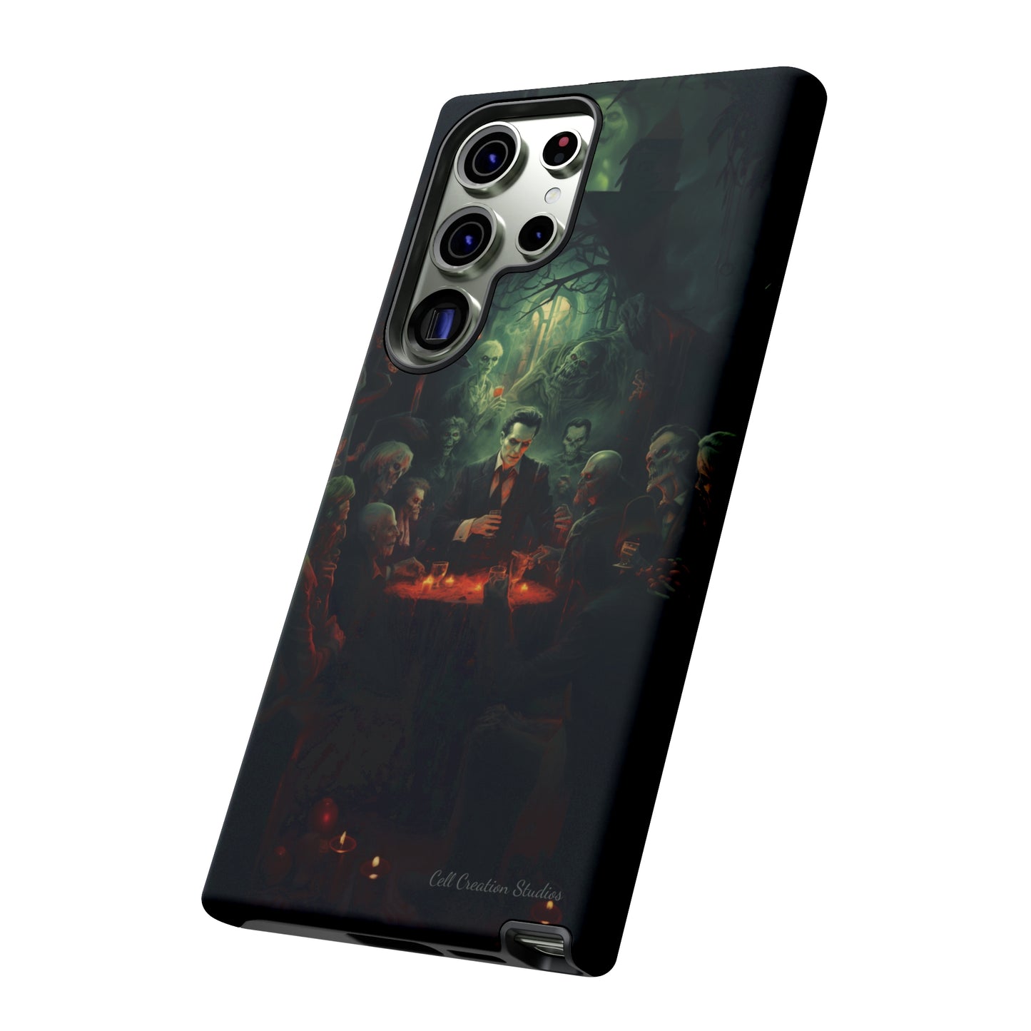 Introducing the "Ghoulish Gala" Cell Phone Case – Dracula's Halloween Soiree -Tough Cases