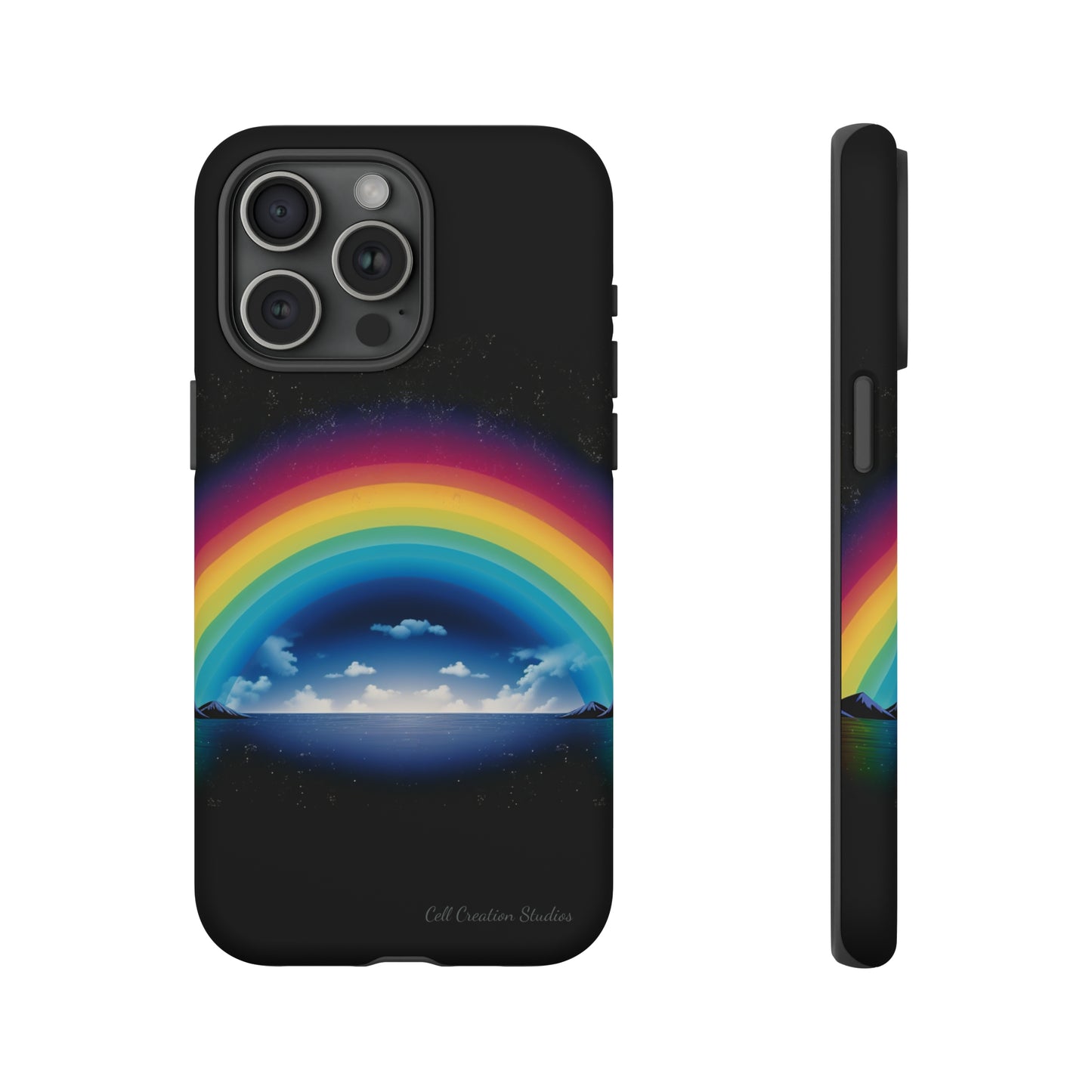 "Vibrant Skies: Rainbow Sunset" Cell Phone Case -Tough Cases